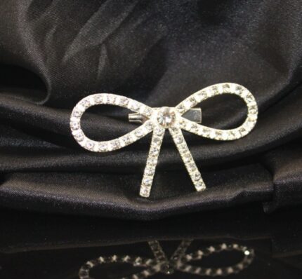 New Versatile Rhinestone Bow Brooch